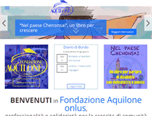 Tablet Screenshot of fondazioneaquilone.org